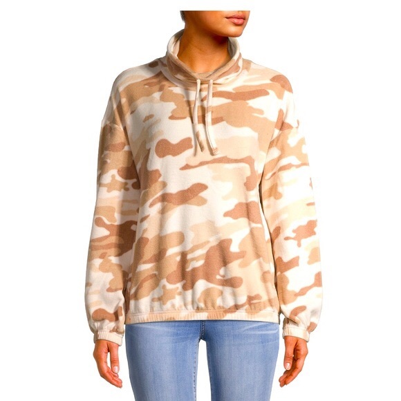 Derek Heart Camo Funnel Neck Sweatshirt 🤩 ST - Picture 3 of 9